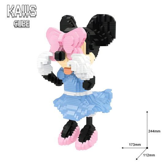 KAWS ブロック：Pink Mouse「244mm」0314-1-3