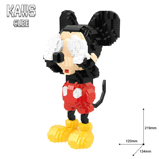 KAWS ブロック：Black Mouse「219mm」0314-1-4