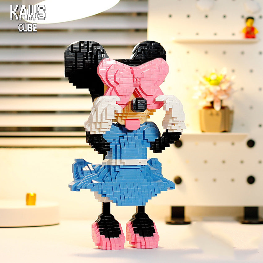 KAWS ブロック：Pink Mouse「244mm」0314-1-3