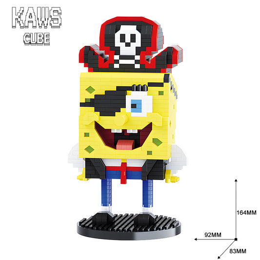SpongeBobブロック：Pirate スポンジボブ「164mm」 0424-1-2